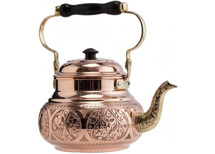 Copper kettle, kettle, large capacity, pure copper, teapot, teapot,  household thickened copper pot, electric ceramic stove, tea pot-Fu Lu Shou  Xi +